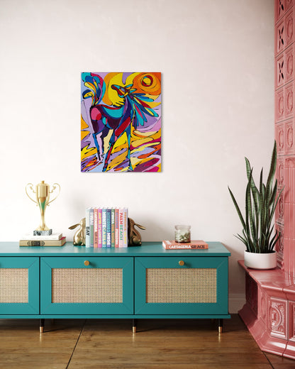 Horse Bathing In Sun