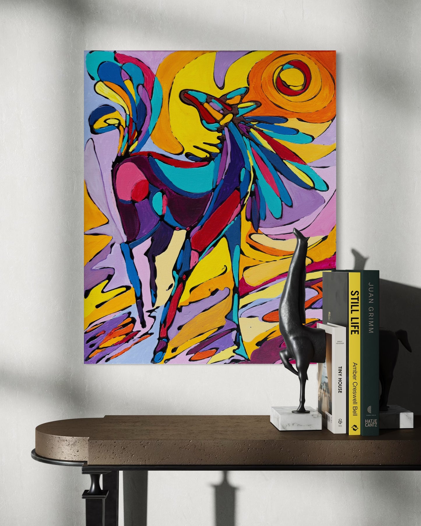 Horse Bathing In Sun